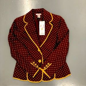 Vintage 2 Friends Polkadot suit and pants suit. Original Tag.Matching pants sz10